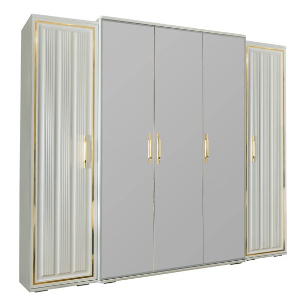 Шкаф 5-ти ств Замира Люкс (оливковый матовый)