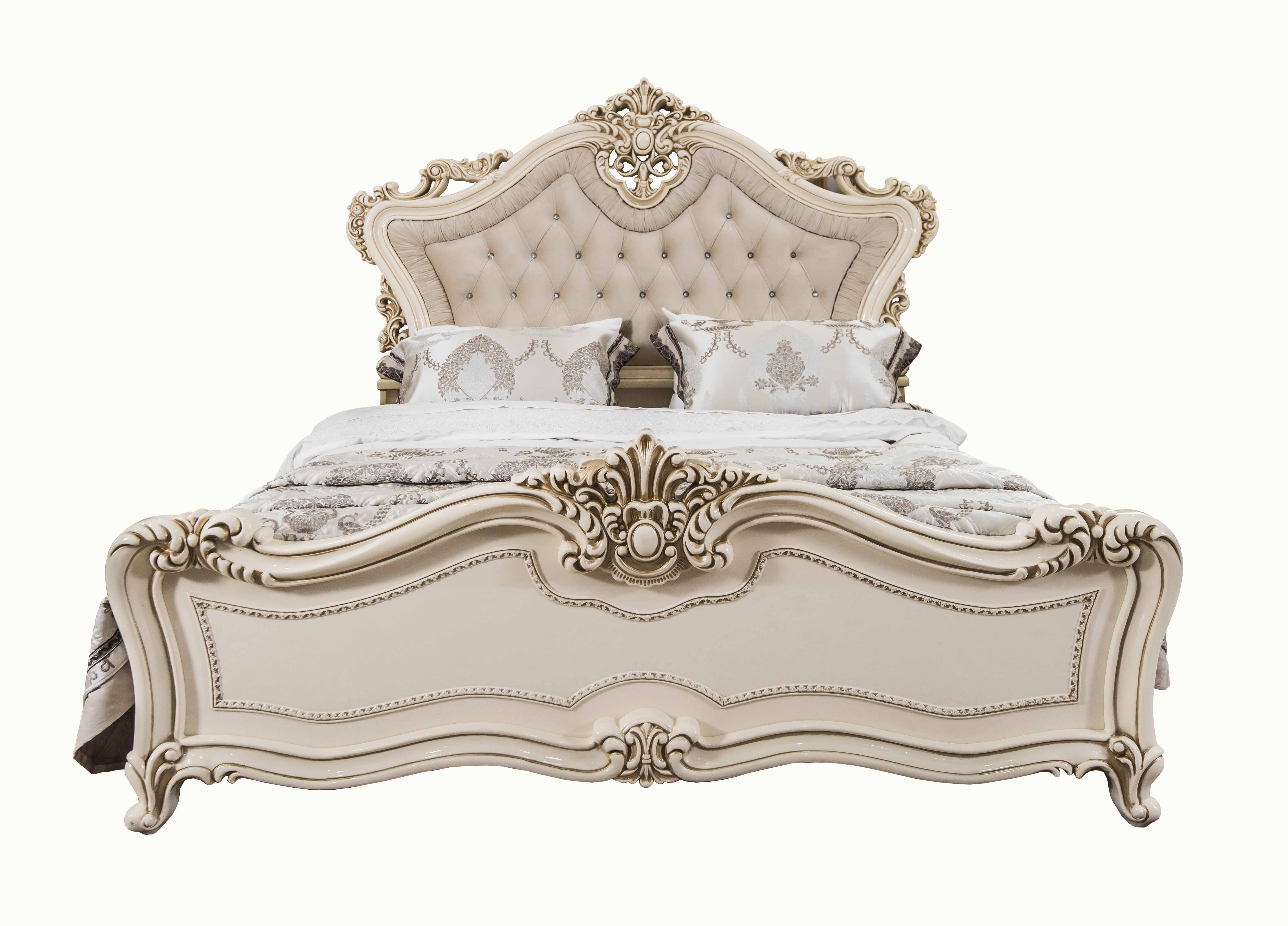 Кровать Джоконда Люкс 1,6 (крем глянец)