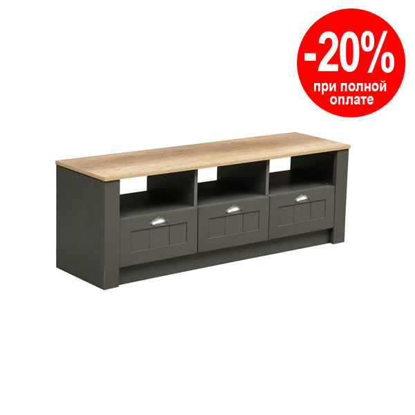 Тумба под ТВ 37.09 Прованс (диамант серый/дуб каньон)