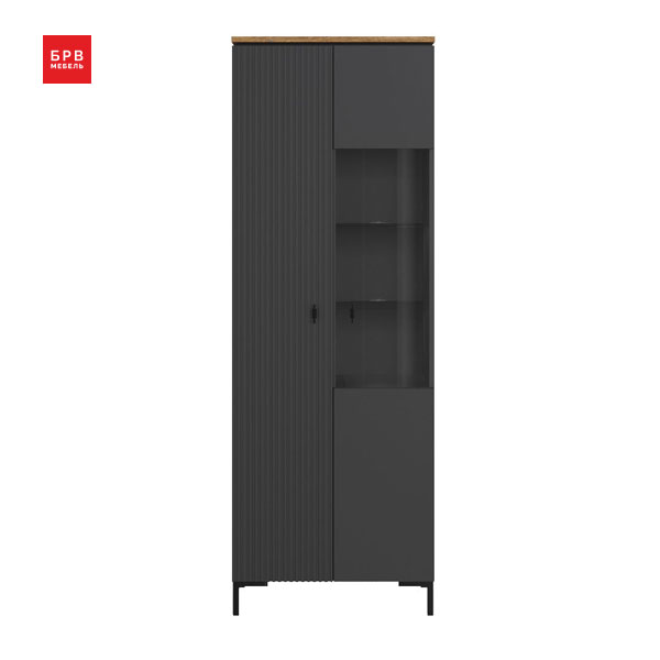 Шкаф San Gimignano REG1D1W (антрацитовый/дуб нокс)