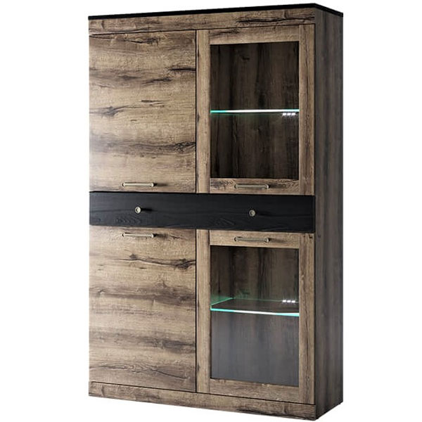 Шкаф с витриной Jagger 2V2D1S