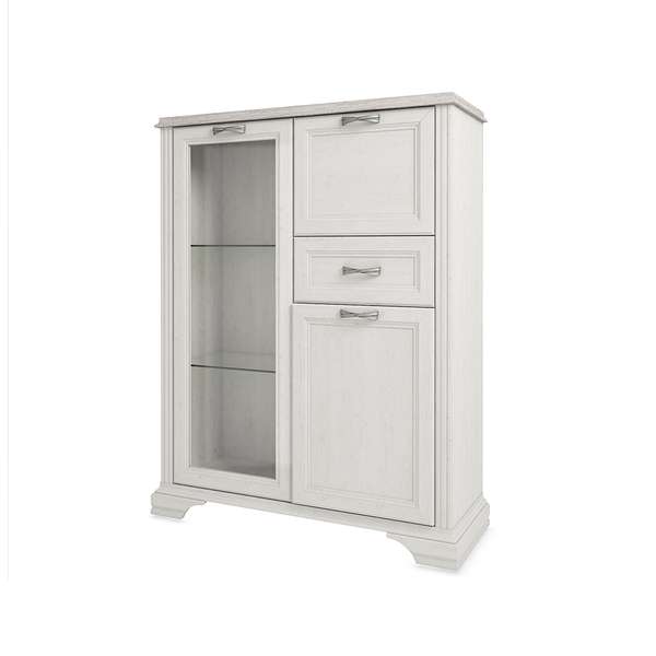 Шкаф с витриной Monako 1V2D1S