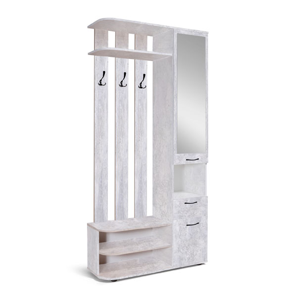 Шкаф для прихожей Беркли МК 500.05 (правый, бетон)