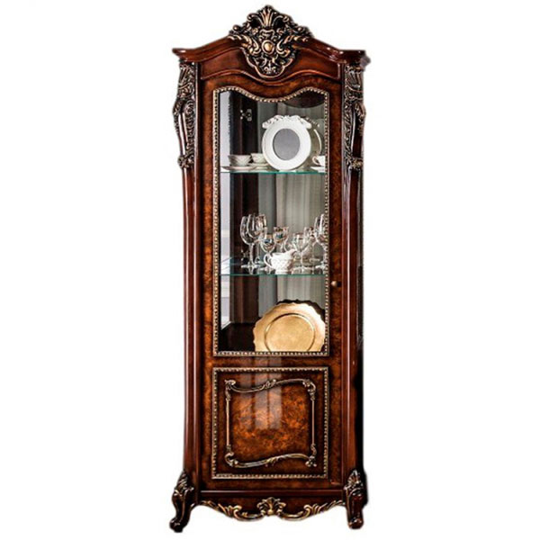 Сервант Джоконда Люкс 0,8 левый (корень дуба глянец)