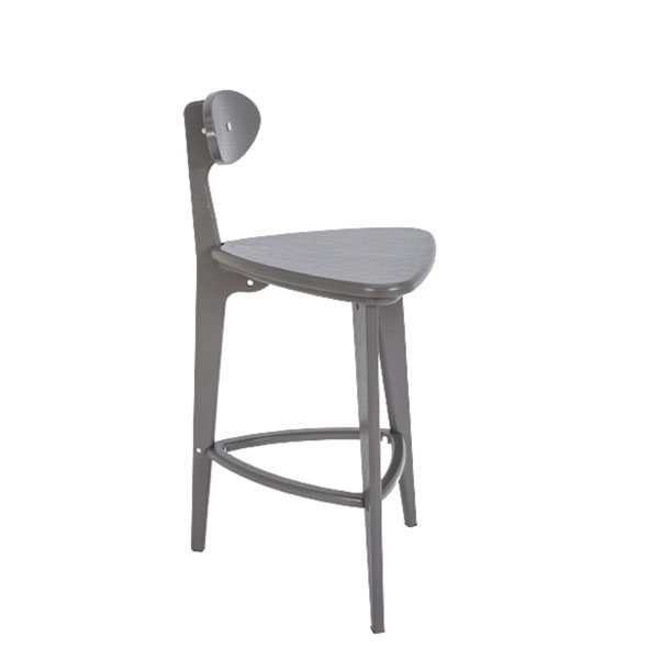 Стул полубарный 3 (прямые ножки) (серый ясень)