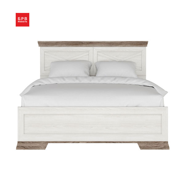 Кровать Marselle LOZ160х200 с подъемным механизмом (ясень снежный/дуб сонома темный)