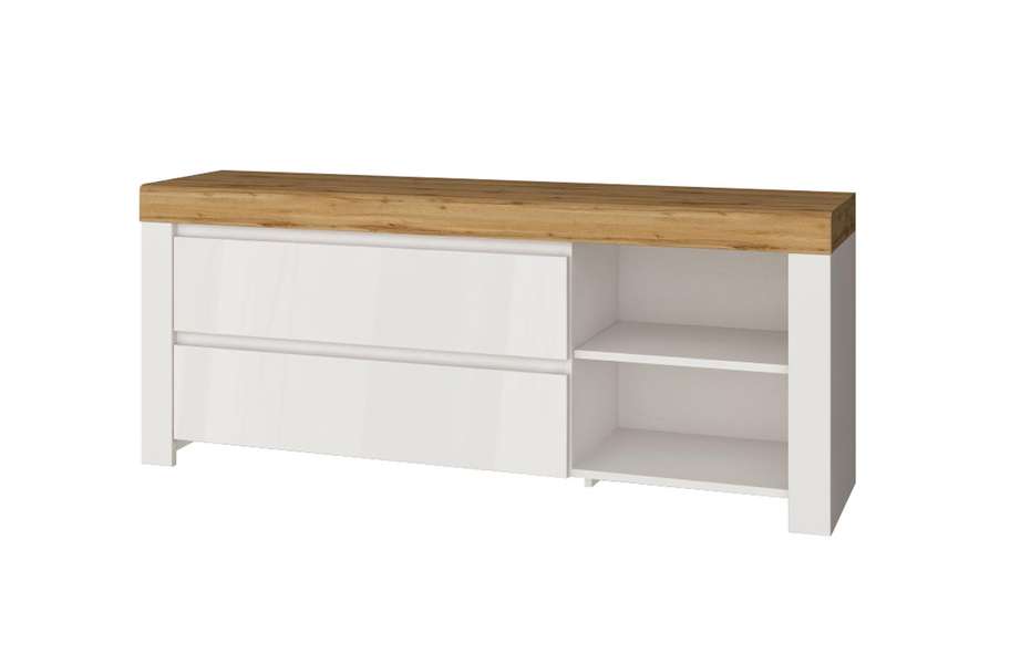 Тумба RTV Taurus 2S2N (белый/дуб вотан)