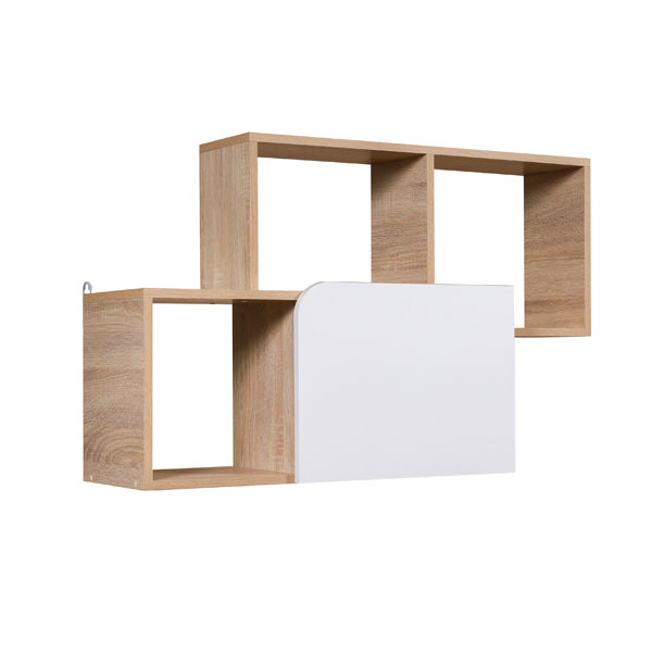 Полка навесная Вегас-3 МК 102.13 (белый/дуб сонома)