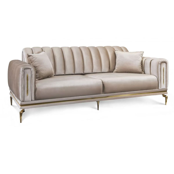 Диван Замира 3-х местный (бежевый)