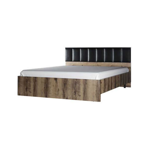 Кровать Jagger 160М (дуб монастырский/черный)