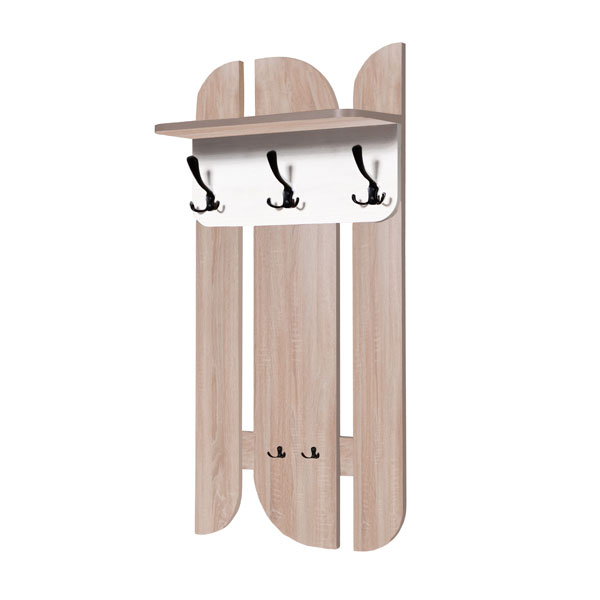 Вешалка Порто МК 501.09.3 (белый/дуб сонома)