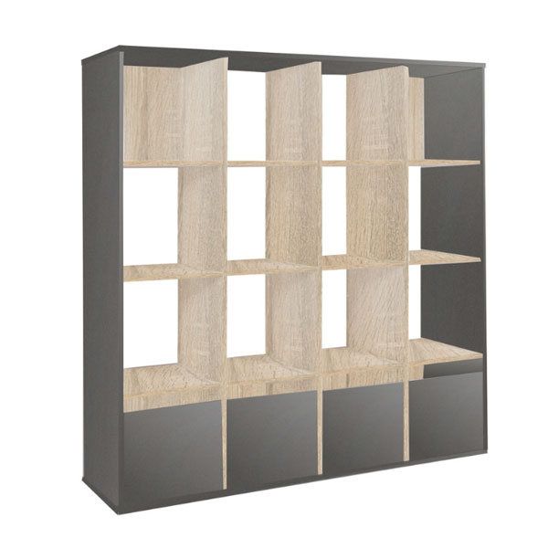 Стеллаж Куб-6 (дуб сонома/антрацит)
