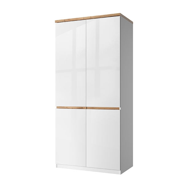 Шкаф Taurus 2DG H (белый/дуб вотан)