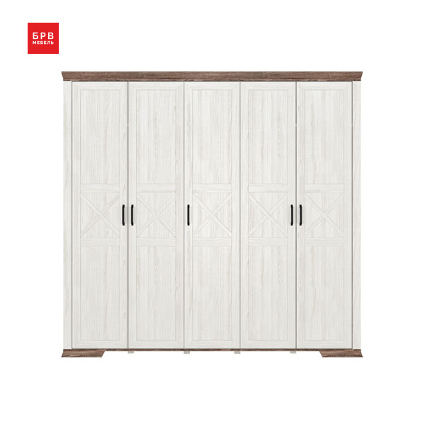 Шкаф Marselle SZF5D (ясень снежный/дуб сонома)