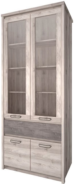 Шкаф с витриной Jazz 2V2D1S