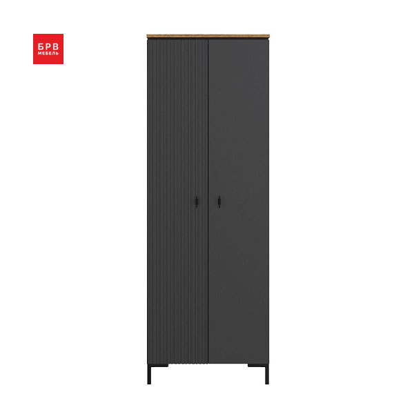 Шкаф San Gimignano SZF2D/70 (антрацитовый/дуб нокс/готика)