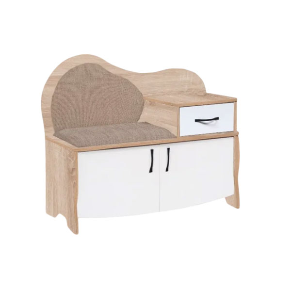 Скамья ВА-012.6 L (beige, белый/дуб сонома)