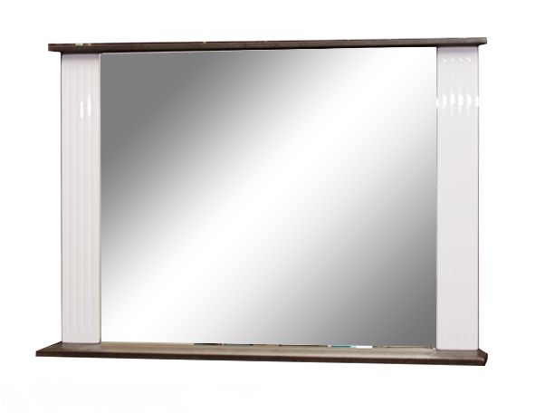 Зеркало в раме с полкой Гамма люкс 2