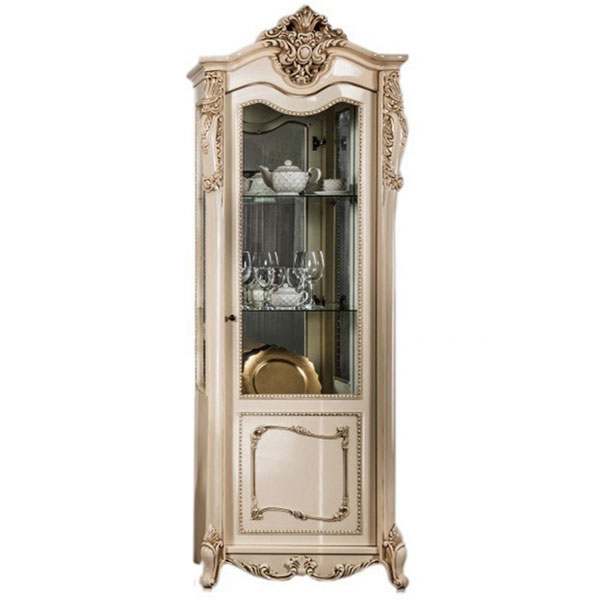 Сервант Джоконда Люкс 0,8 правый (крем глянец)