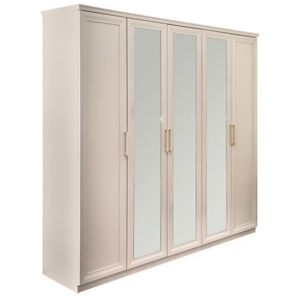 Шкаф 5-ти ств Мокко Люкс (бежевый матовый)