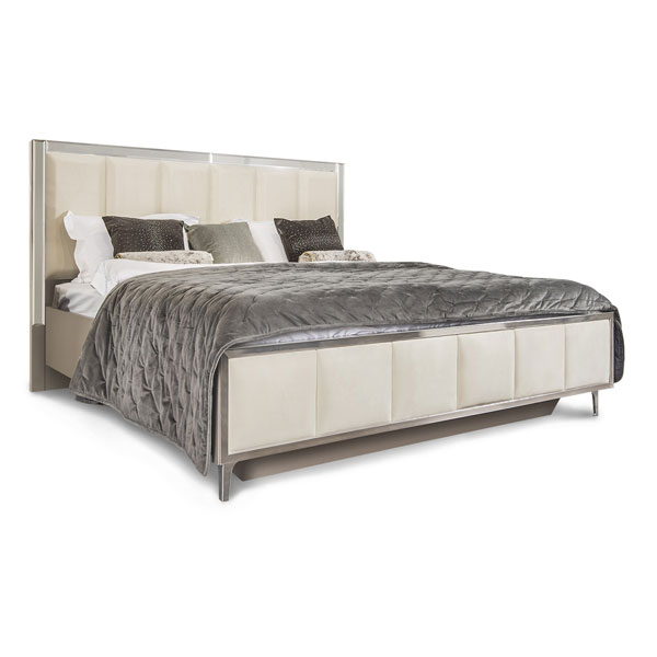 Кровать Гравита Люкс 160 (белый глянец/корпус серый)