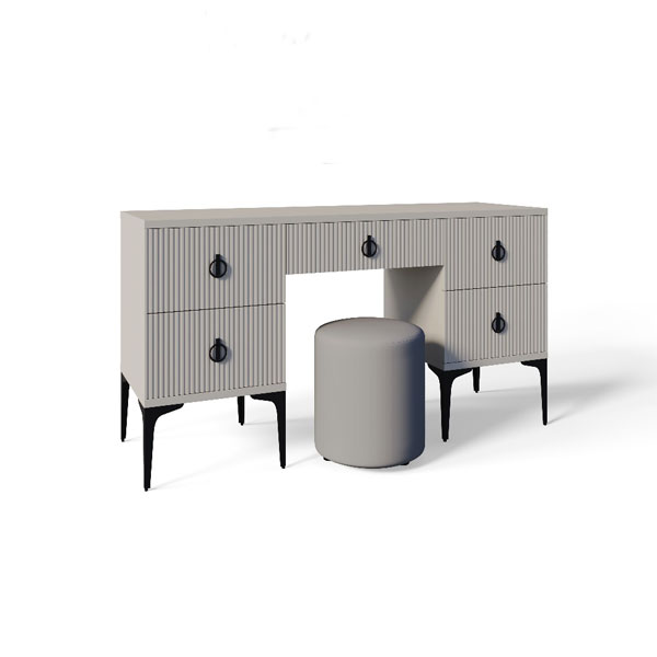 Туалетный стол Стелла Лофт Люкс (ярко серый матовый)