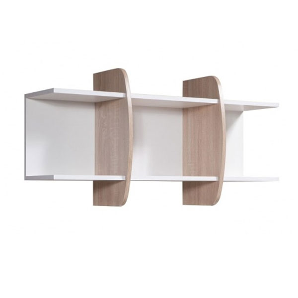 Полка навесная Вегас-1 (белый/дуб сонома)