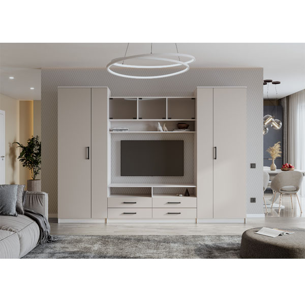 Гостиная Палермо-9 (Анкор белый/Сатин)